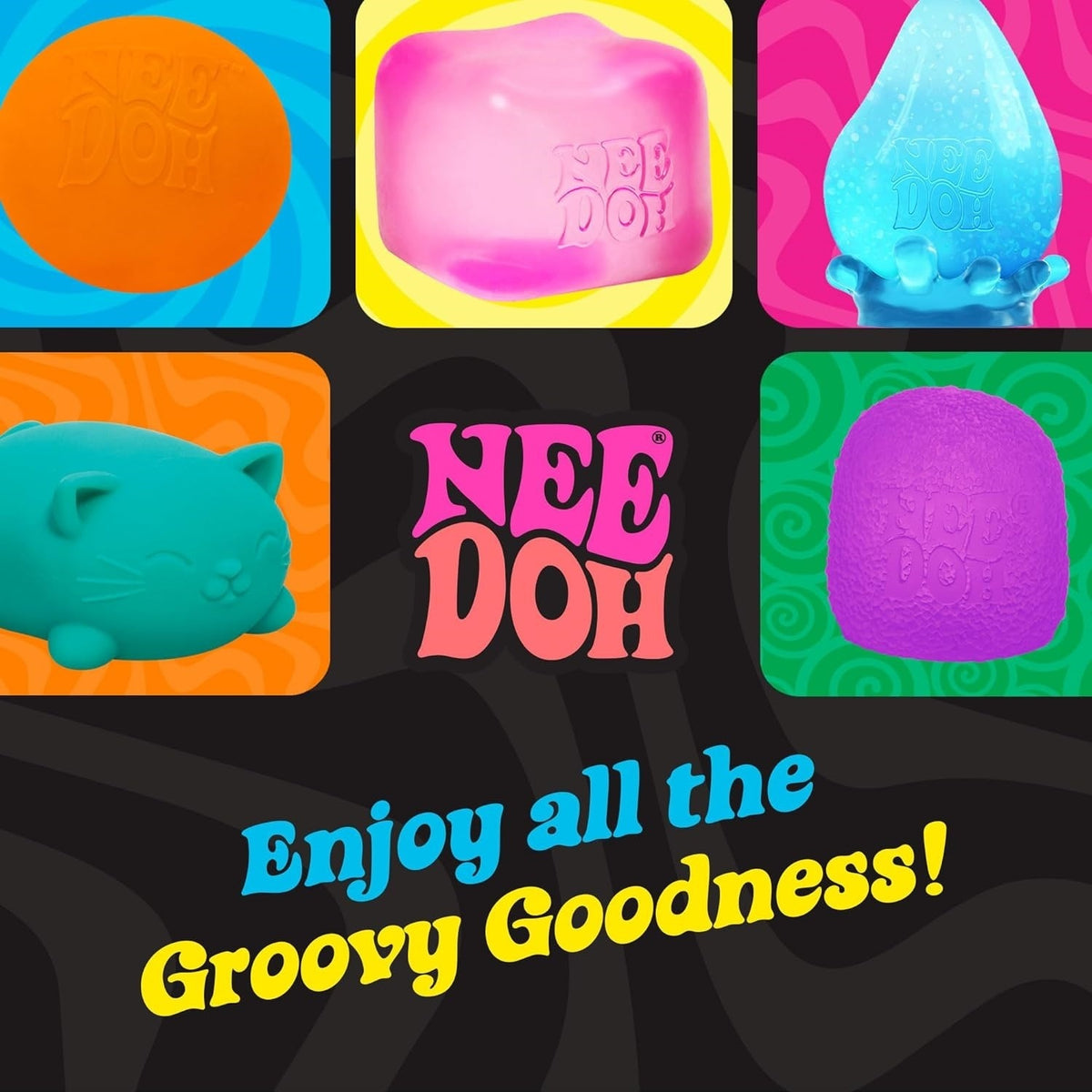 Super NeeDoh – Jumbo Stress Ball – 4.5” – Assorted