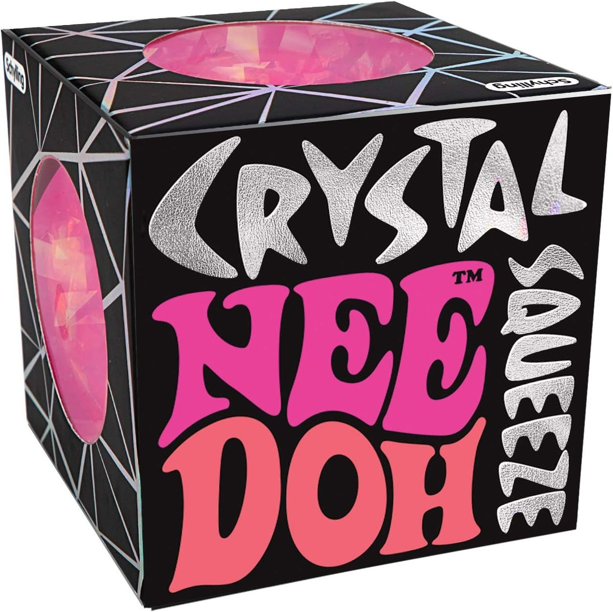 Schylling NeeDoh Crystal – Sensory Squeeze Toy – Shimmering Liquid Filling – 2.25″ Wide – Color May Vary (Pack of 1)