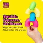 NeeDoh Mac ‘N– Squeeze – 4 Squishy Noodles – Assorted