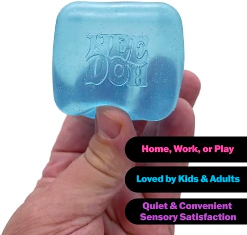 Schylling NeeDoh Nice Cube -Sensory Squeeze Toy with Super Solid Squish – 2.25″ Cube