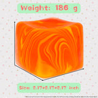 Slow Rising Stress Cube . Dough Stress Balls Soft Fidget Squishy Toys for Anxiety Relief. Pull Stretch Classroom Prize Party Favors Toys for Kids