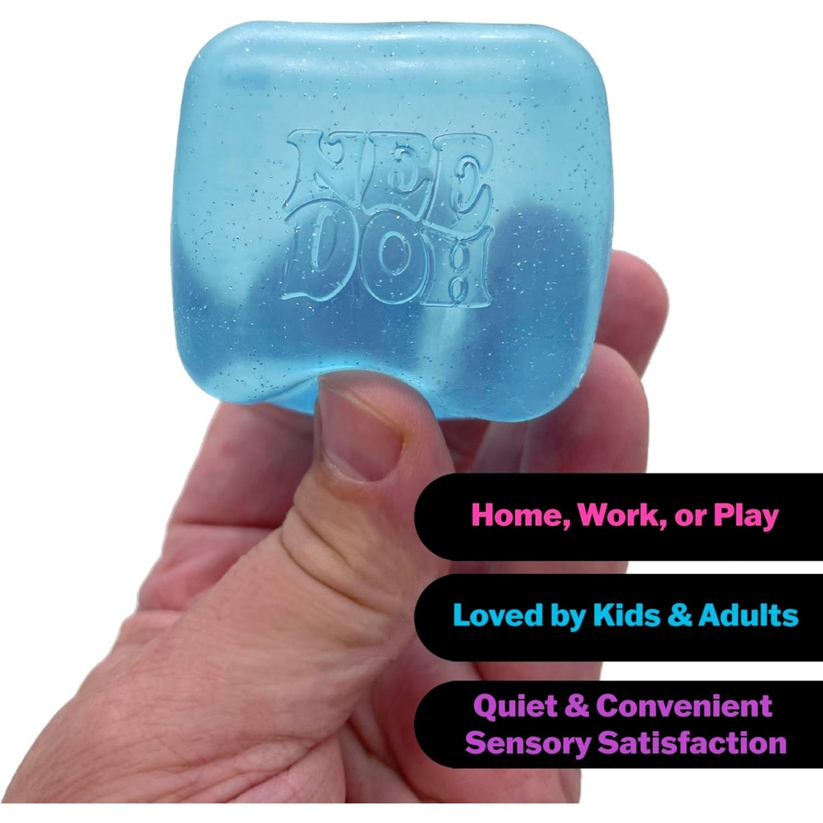 NeeDoh Nice Cube – Solid Squish – 2.25” Cube