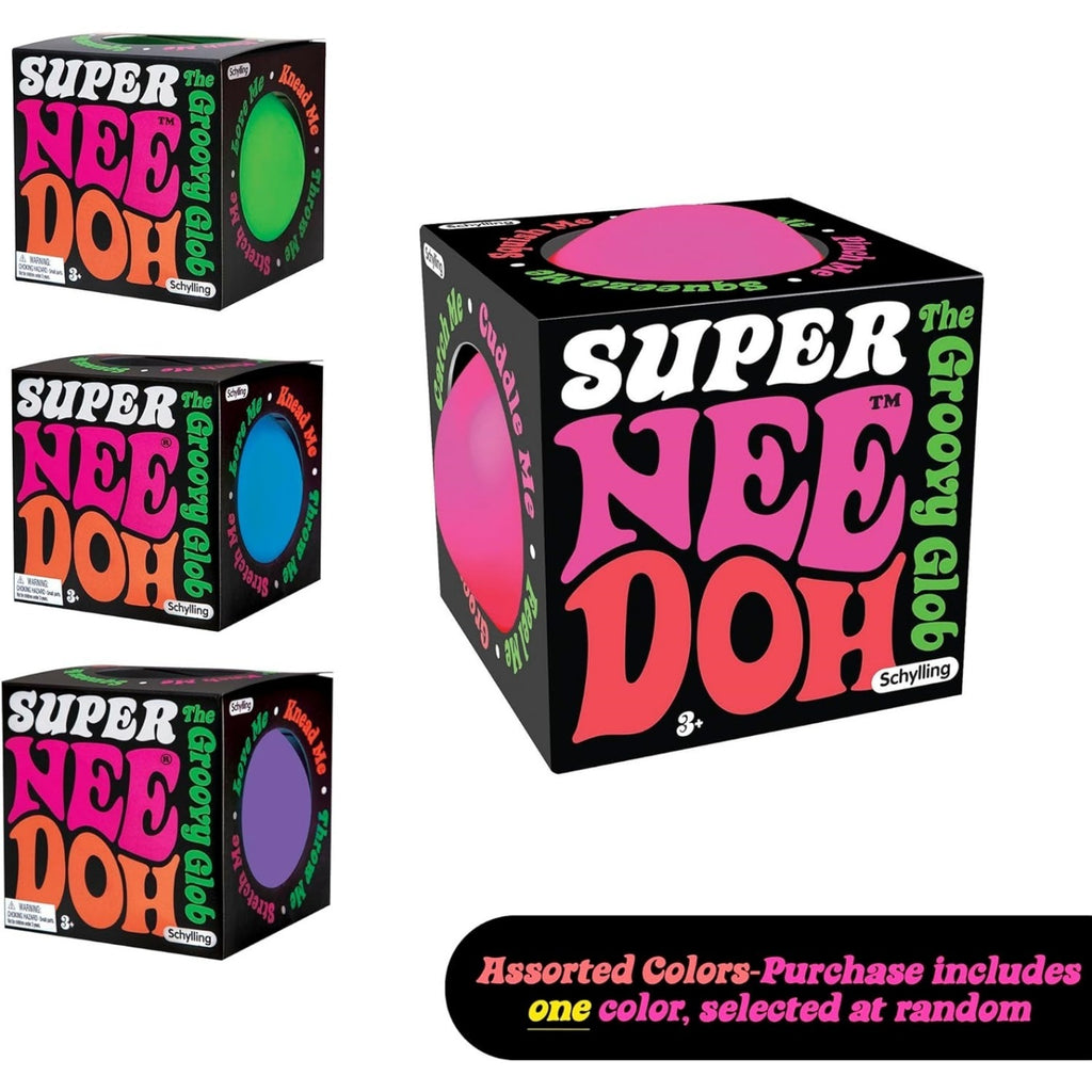 Super NeeDoh – Jumbo Stress Ball – 4.5” – Assorted