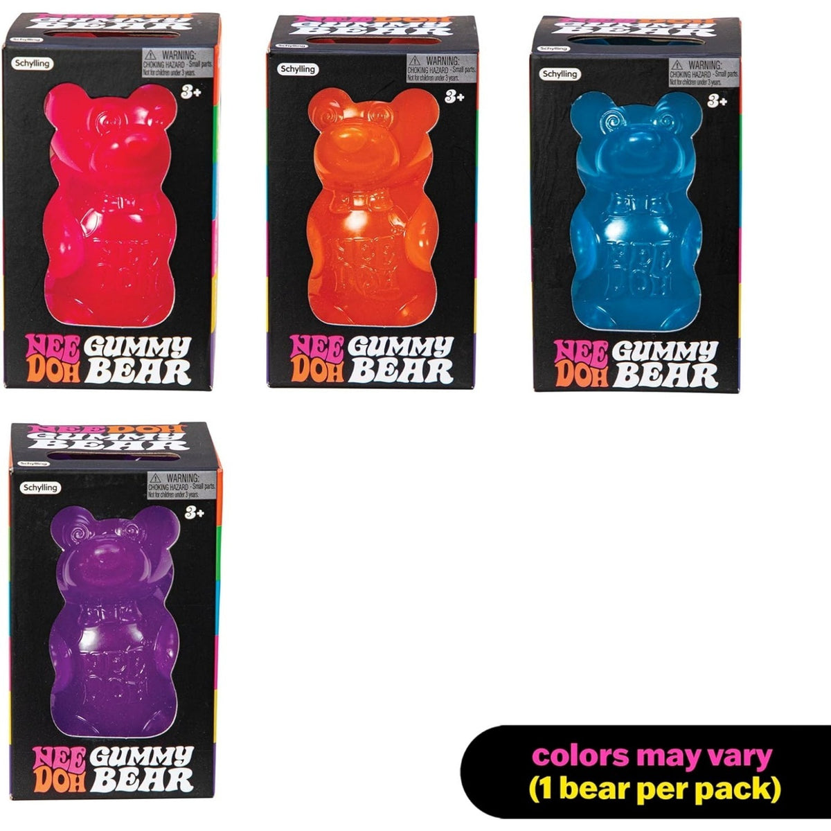 NeeDoh Gummy Bear – Jelly Sensory Toy – 3.5”