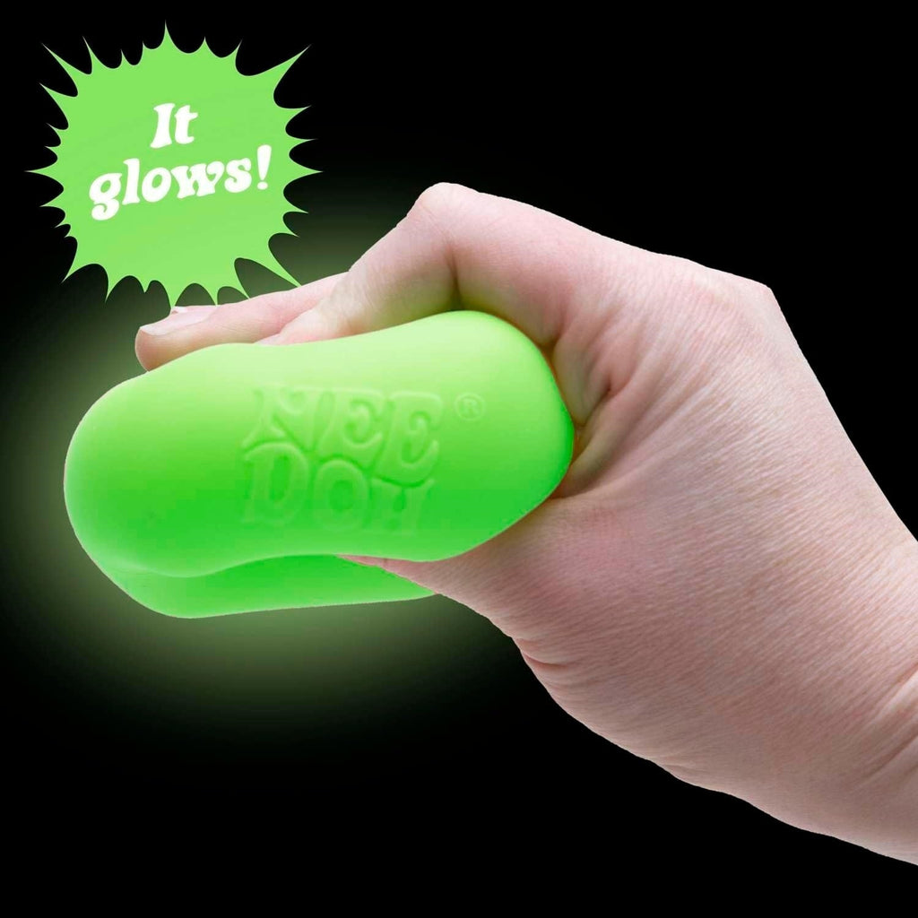 NeeDoh Nice Cube Glow – Glows in the Dark – Assorted