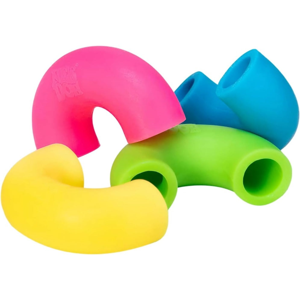 NeeDoh Mac ‘N– Squeeze – 4 Squishy Noodles – Assorted
