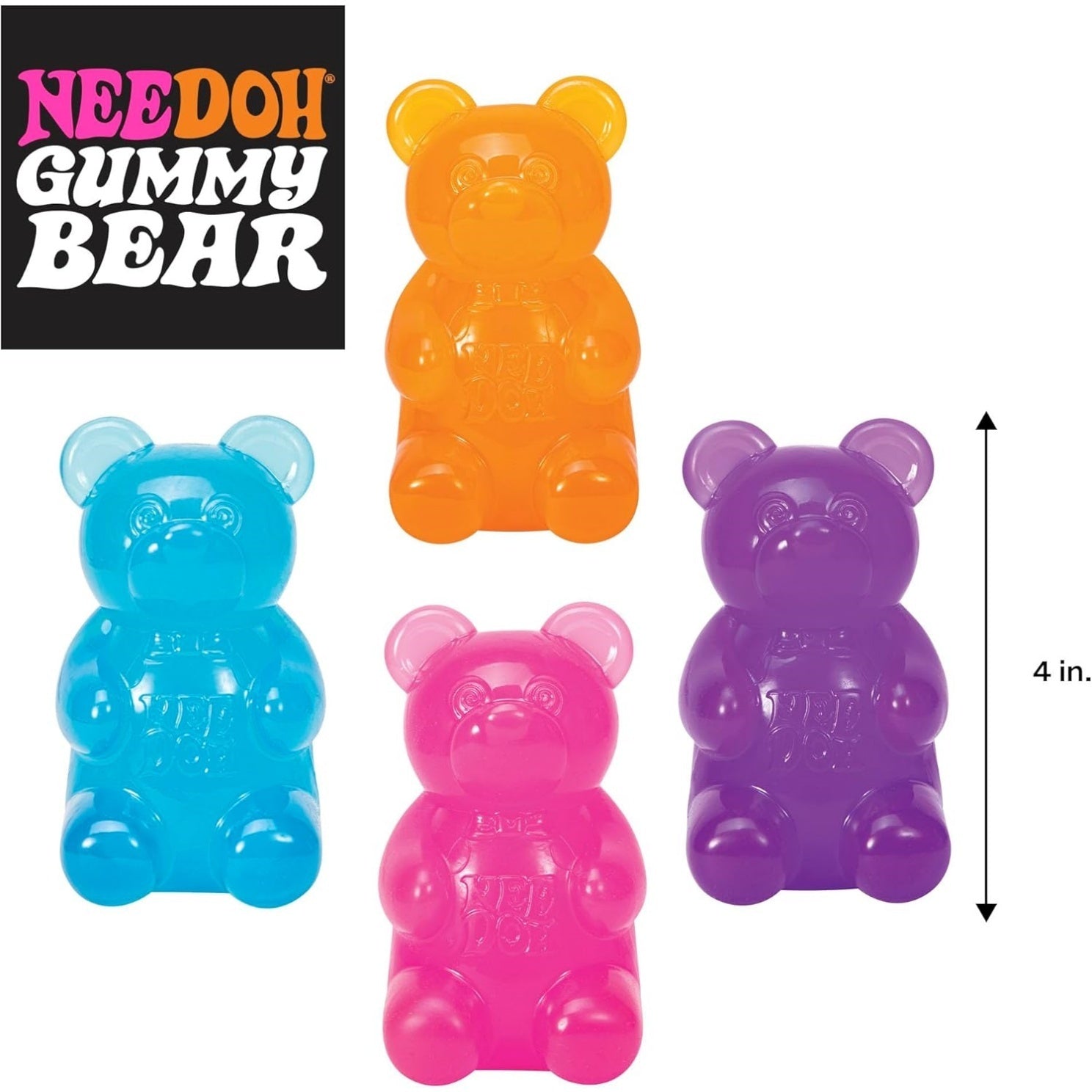 NeeDoh Gummy Bear – Jelly Sensory Toy – 3.5”