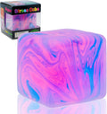 Squishy Sensory Fidget Toys Stress Cube. Gel Filled Stretchy Stress Balls for Kids Adults. Soft Ice Cube Sugar Ball for Boys Girls. Slow Rising Squishies Squeeze Balls Anxiety Relief for Autism. Gifts