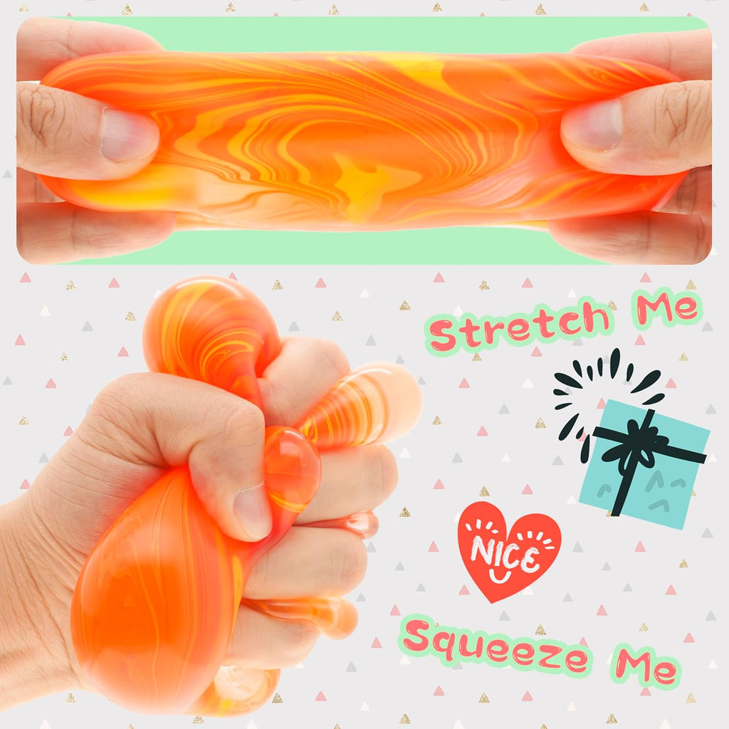 Slow Rising Stress Cube . Dough Stress Balls Soft Fidget Squishy Toys for Anxiety Relief. Pull Stretch Classroom Prize Party Favors Toys for Kids