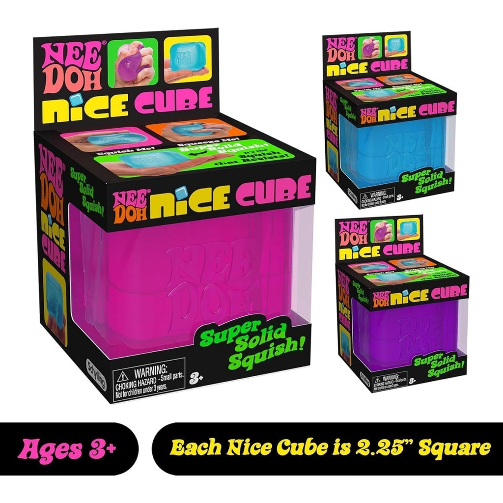 NeeDoh Nice Cube – Solid Squish – Purple