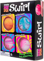 Schylling NeeDoh Teenie Swirl 4 Pack – Sensory Squeeze Toy – 1.5″ in Diameter – Colors May Vary